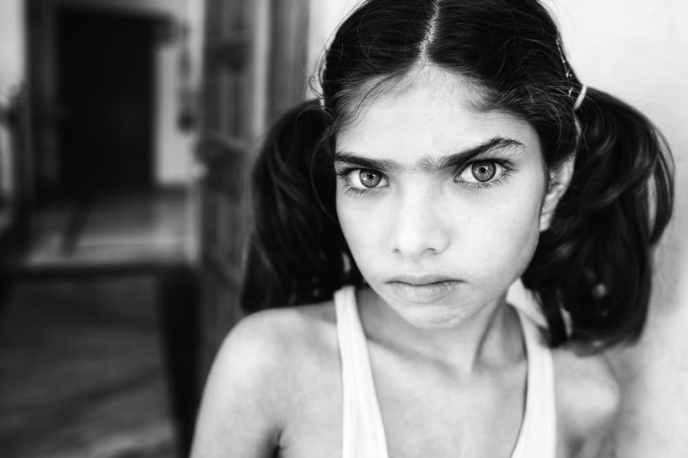 Intense Young Gaze by Mohammed Alnaser — canvas wall art