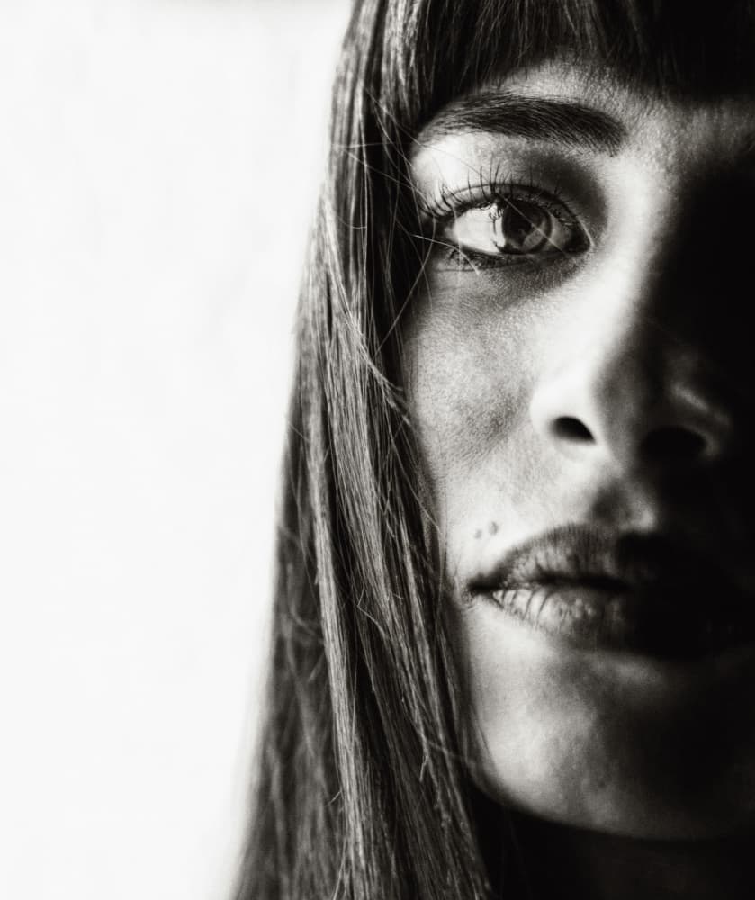Intense Female Gaze by Erkan Camlilar — canvas wall art
