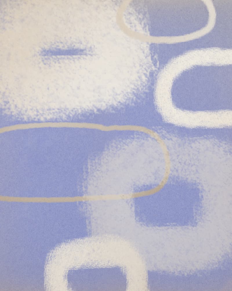 Soft Blue Abstract Shapes by Diana Jahns — canvas wall art