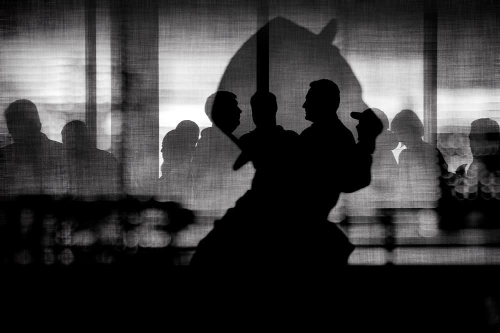 Horse Shadow Dance by Ekkachai Khemkum — canvas wall art