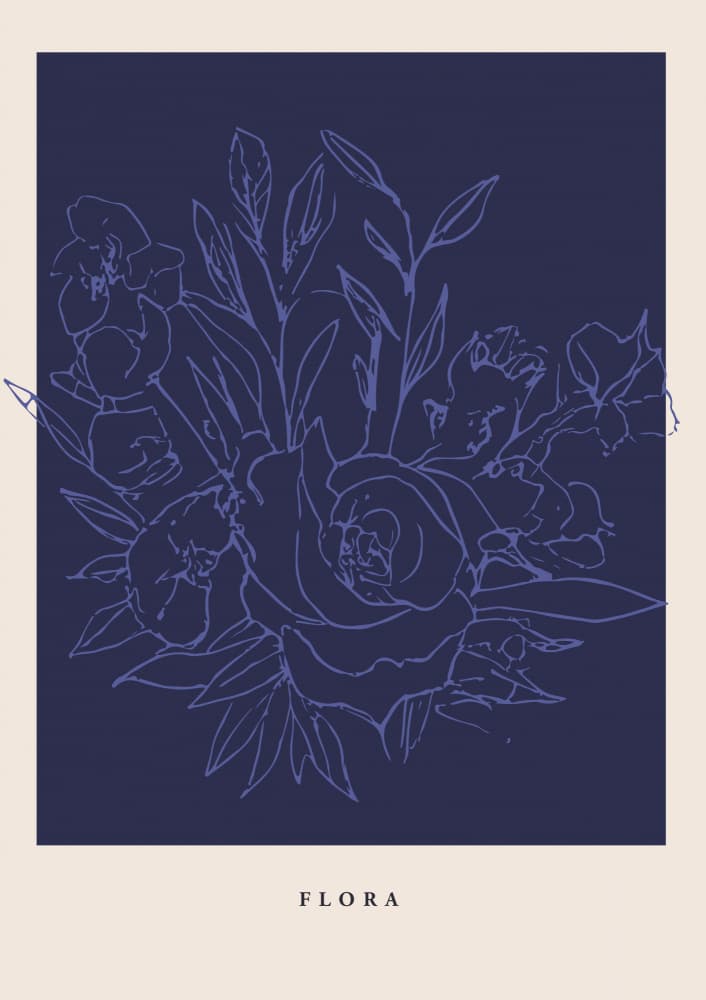 Floralineno06 by Treechild — canvas wall art