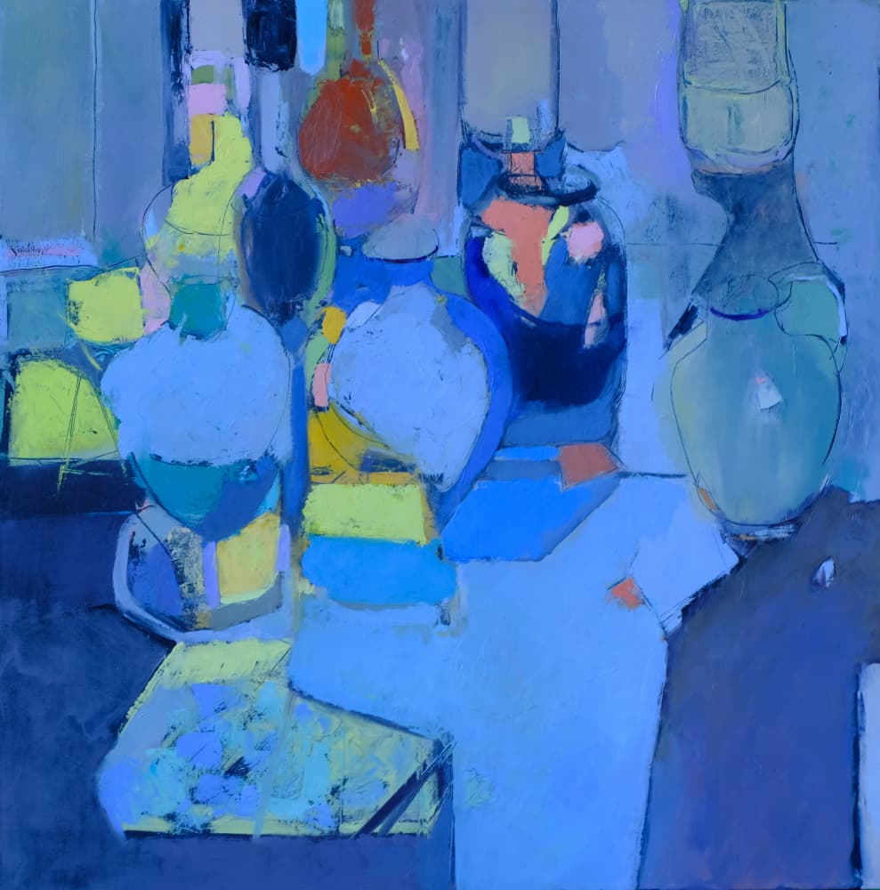 Colorful Abstract Still Life by Elena Shraibman — canvas wall art