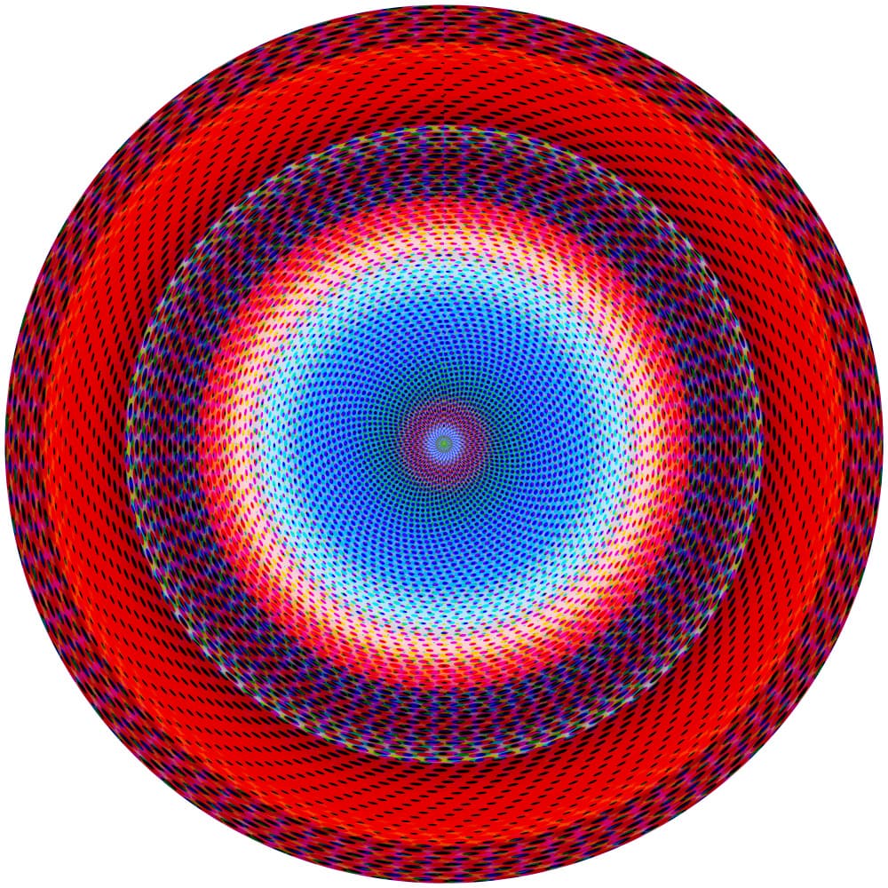 Vibrant Spiral Vortex by PASLIER Morgan — canvas wall art