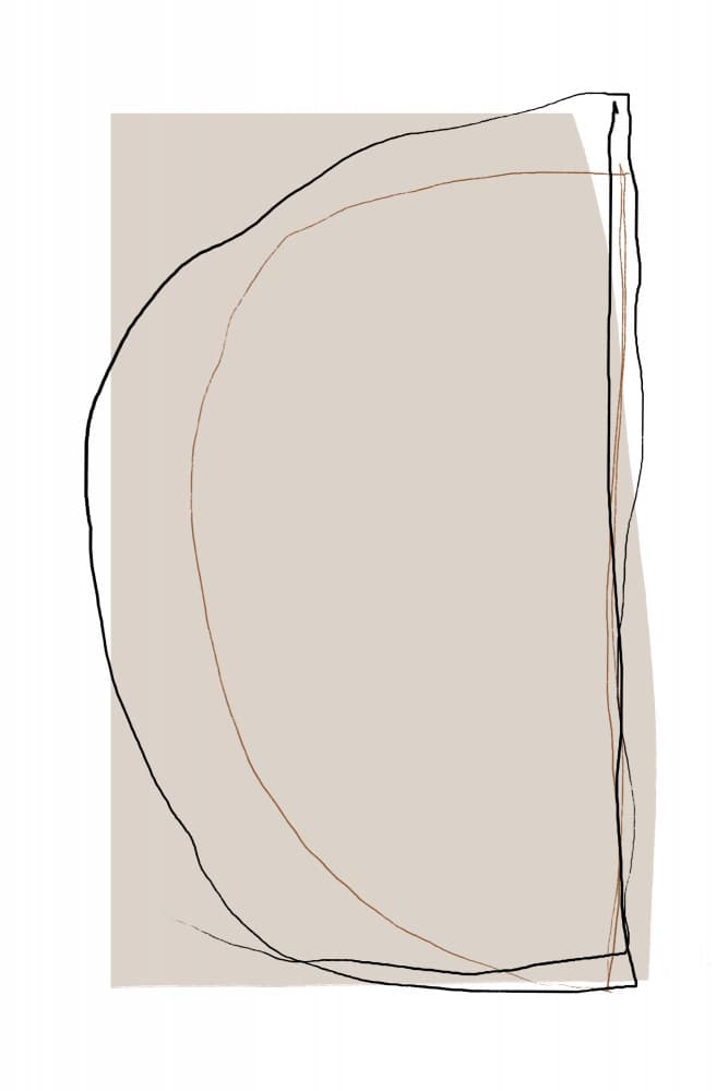 Elegant Line Art On A Neutral Beige Background by uplusmestudio — canvas wall art