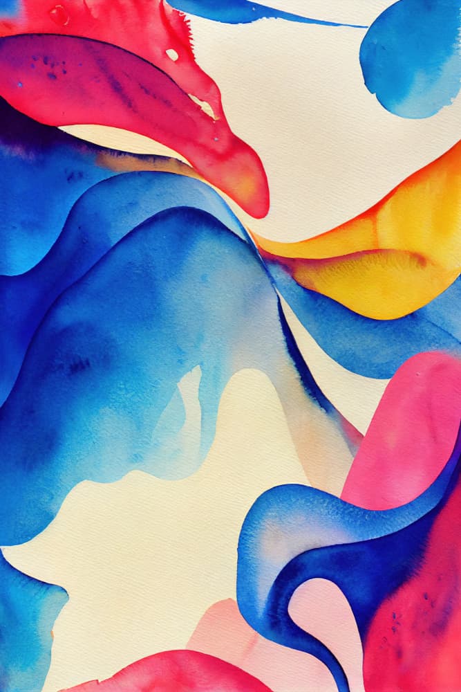Colorful Abstract Flow by Mauro — canvas wall art