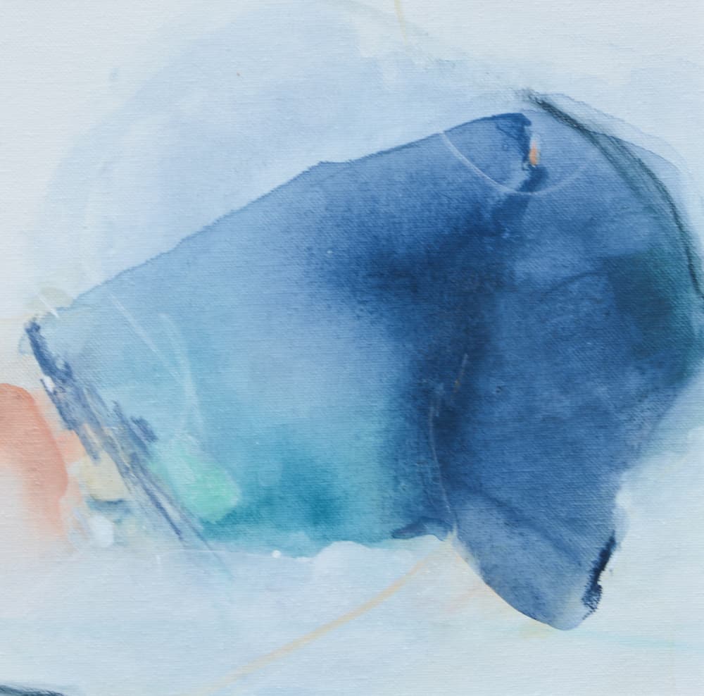 Ethereal Blue Abstract by Arohika Verma — canvas wall art
