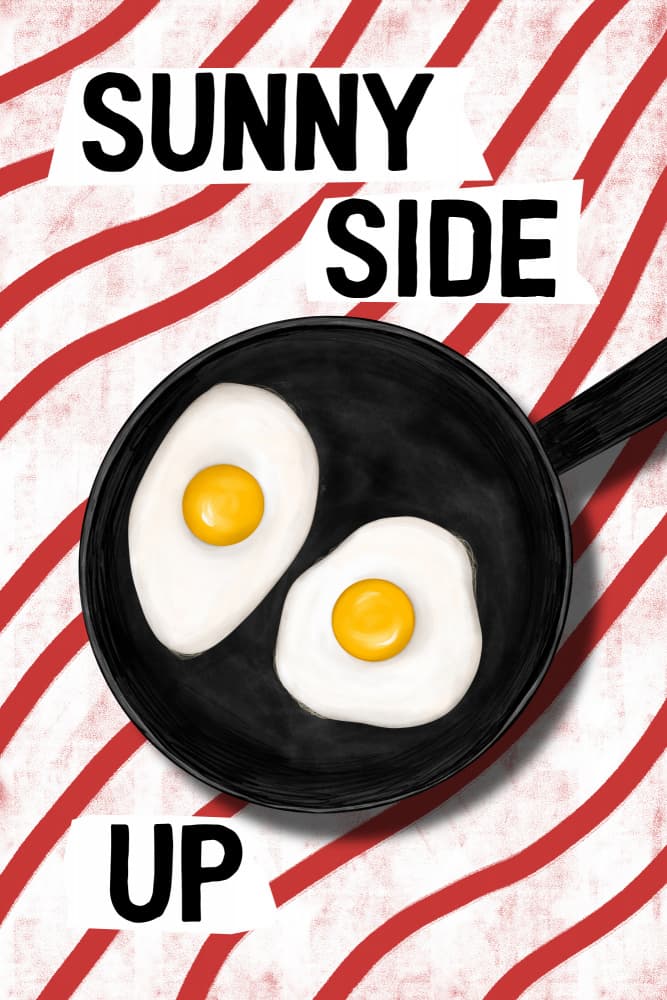 Sunny Side Up Breakfast by EMELIEmaria — canvas wall art