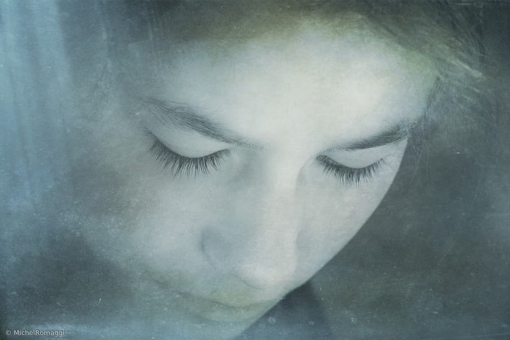 Contemplative Child by Michel Romaggi — canvas wall art