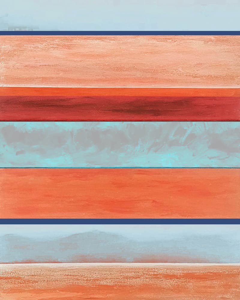 Serene Coastal Stripes by Vanessa Ryan — canvas wall art