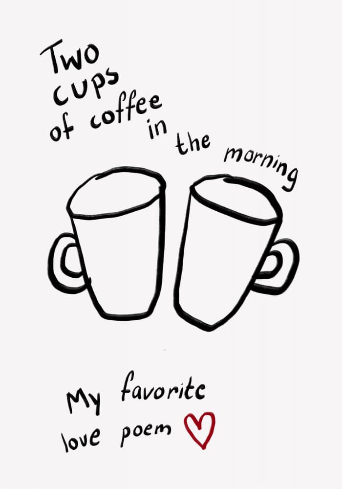 Morning Love Brew by Athene Fritsch — canvas wall art