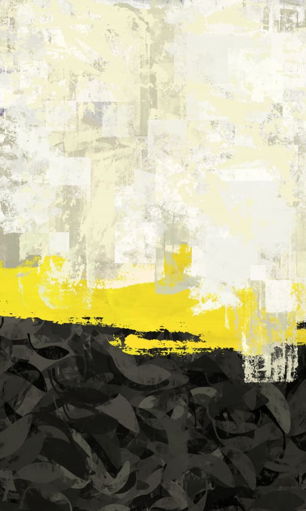 Yellow Horizon Abstract by Pelin Atilla — canvas wall art