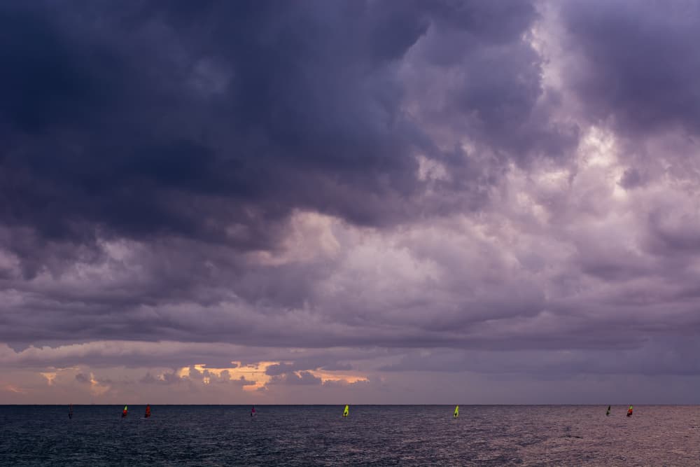 Dramatic Ocean Twilight by Tal Paz-Fridman — canvas wall art