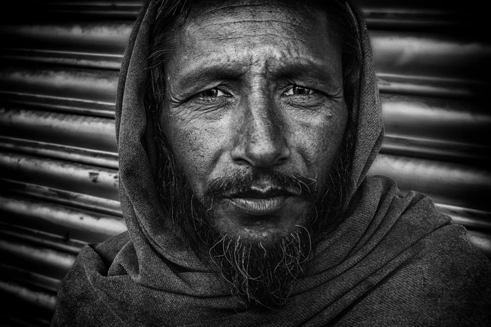 Dramatic Man Portrait by Pavol Stranak — canvas wall art