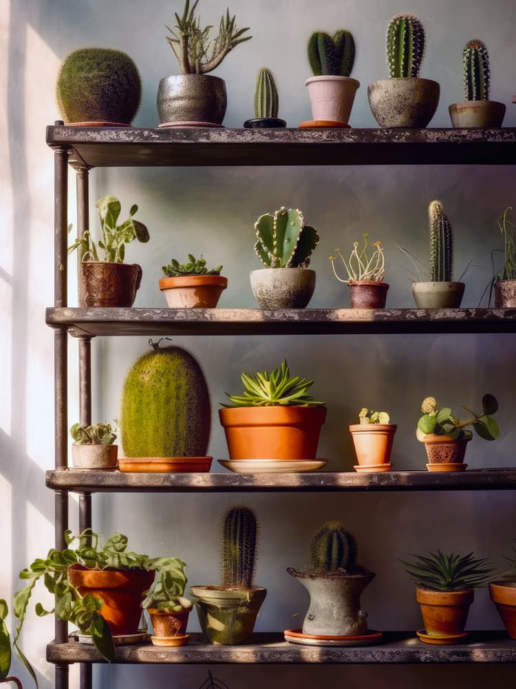 Botanical Shelf Display by Justyna Jaszke — canvas wall art