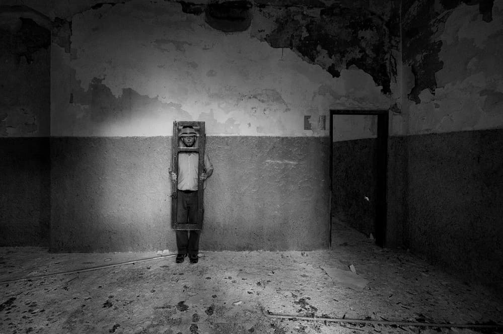 Man in Frame by Carlo Ferrara — canvas wall art