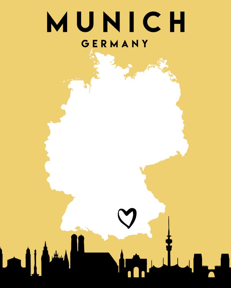 Munich Heart Of Germany by Emiliano Deificus — canvas wall art