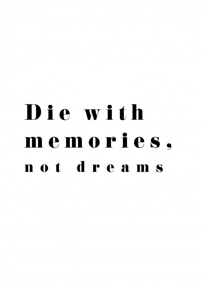 Memories Not Dreams by Pictufy Studio II — canvas wall art