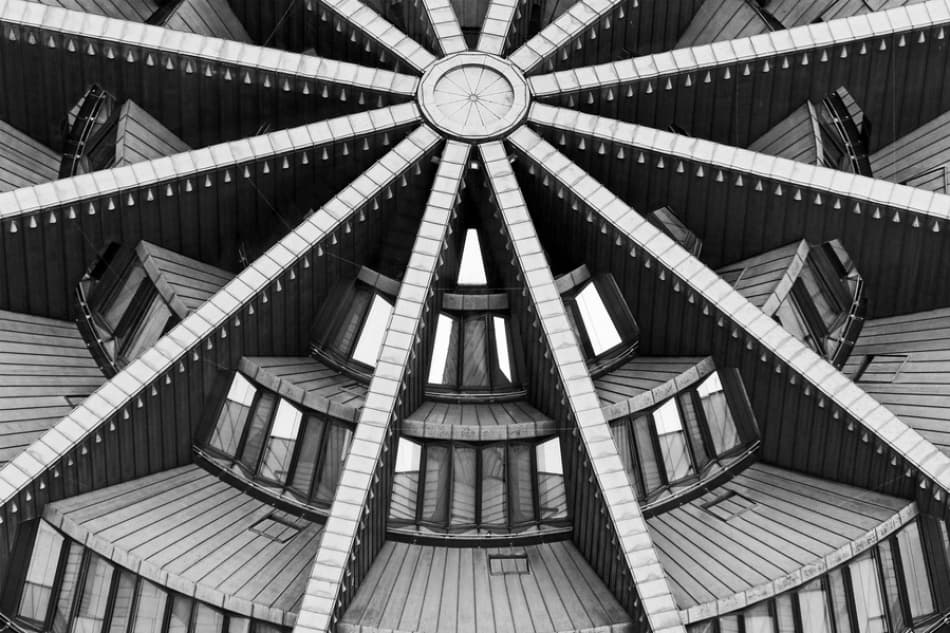 Modern Geometric Architecture by Klaus Ratzer — canvas wall art