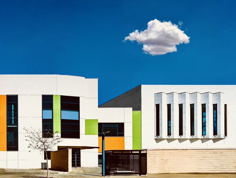 Colorful Modern Facade by Arnon Orbach — canvas wall art