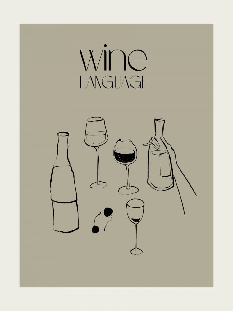 Sip &amp; Savor Sketch by Treechild — canvas wall art