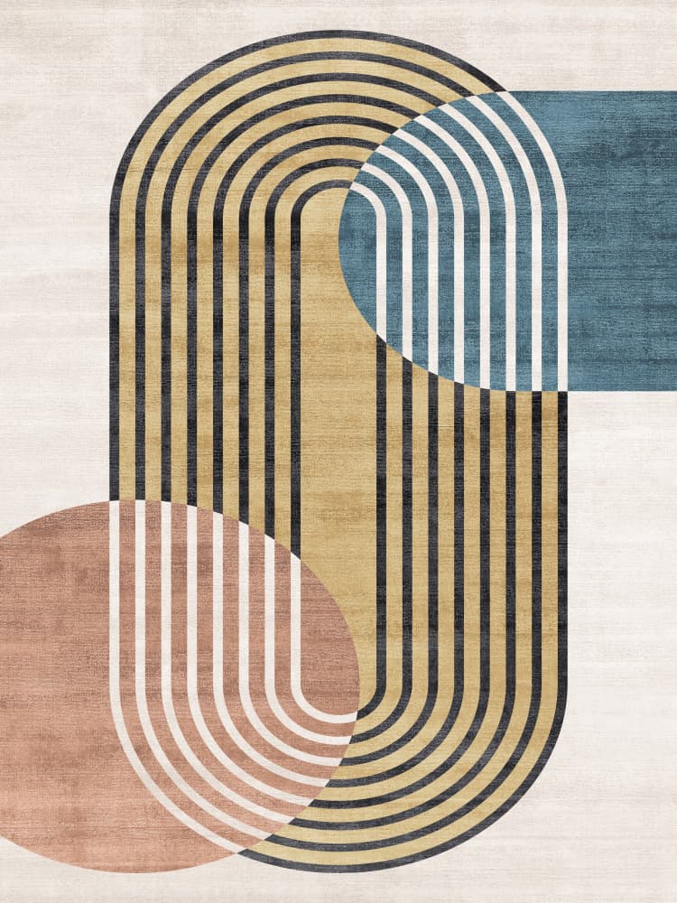 Curved Symmetries by Treechild — canvas wall art