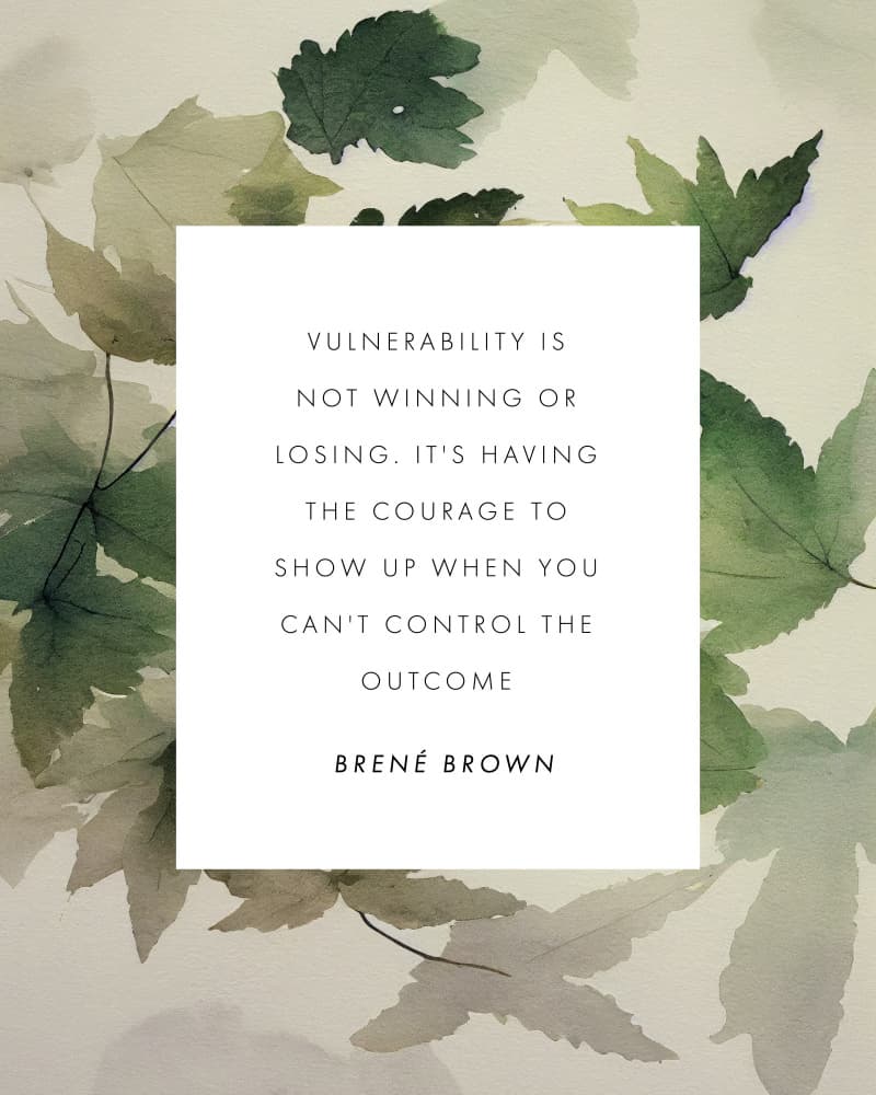 Botanical Courage Quote by KsanaKalpa — canvas wall art