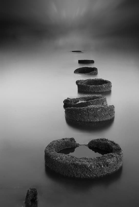 Path of Concrete Rings by Ismail raja sulbar — canvas wall art