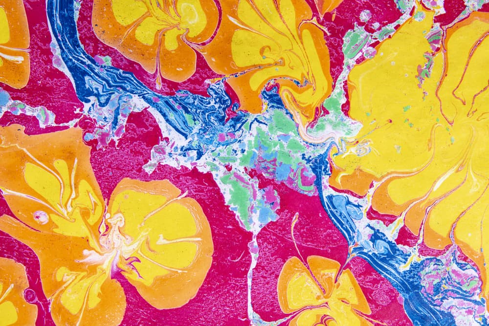 Colorful Abstract Blooms by Julia Ramiro — canvas wall art