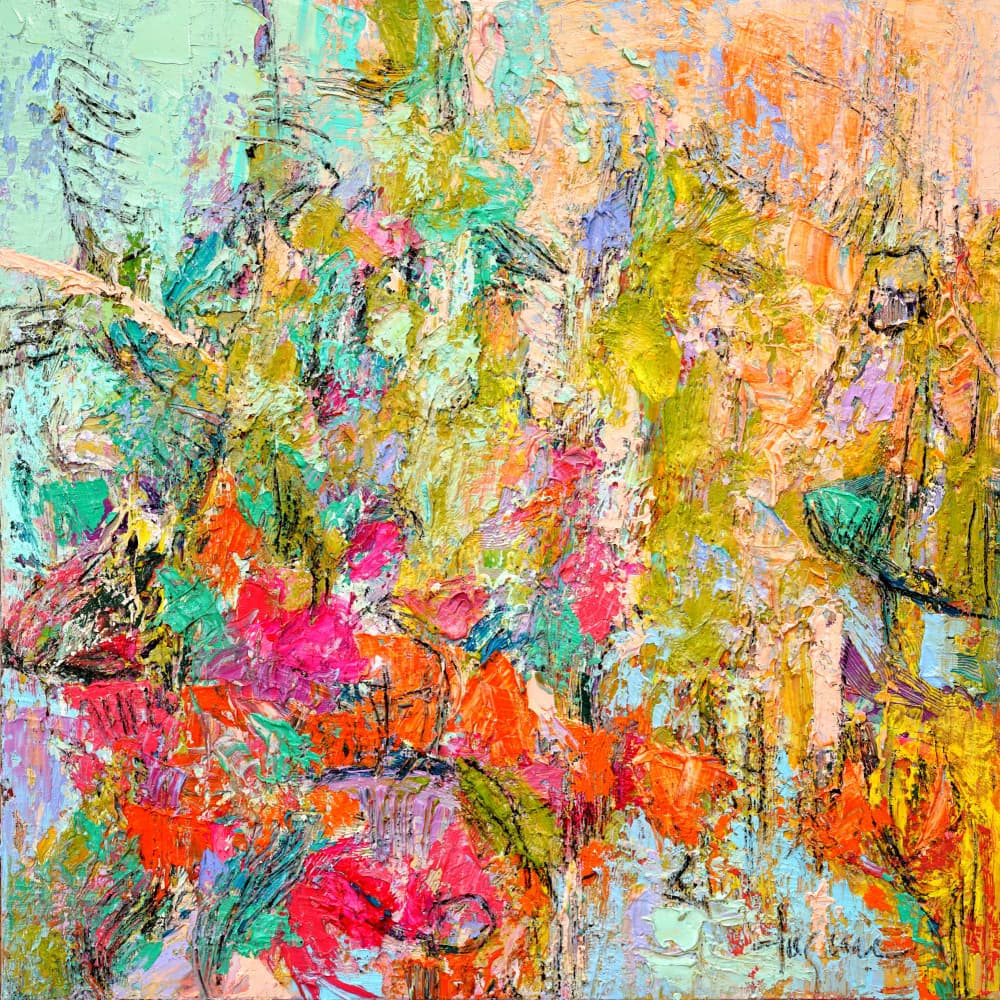 Expressionist Colorful Abstract by Dorothy Fagan — canvas wall art