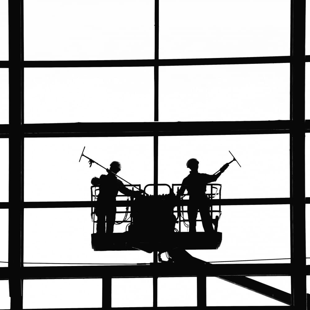 High Rise Window Cleaners by Alin Federiga — canvas wall art