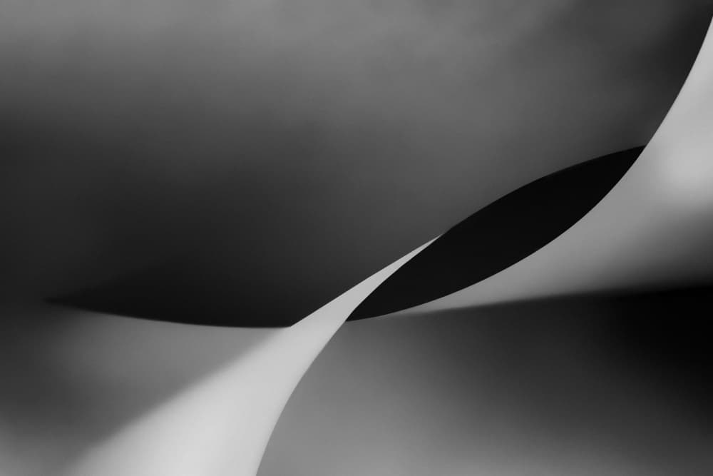 Elegant Abstract Curves by Jutta Kerber — canvas wall art