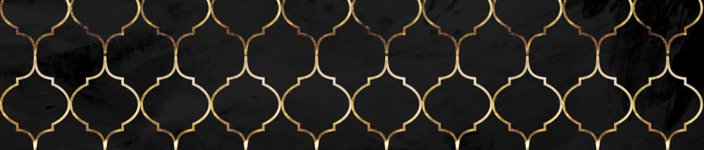 Moroccan Gold Pattern by Sarah Manovski — canvas wall art