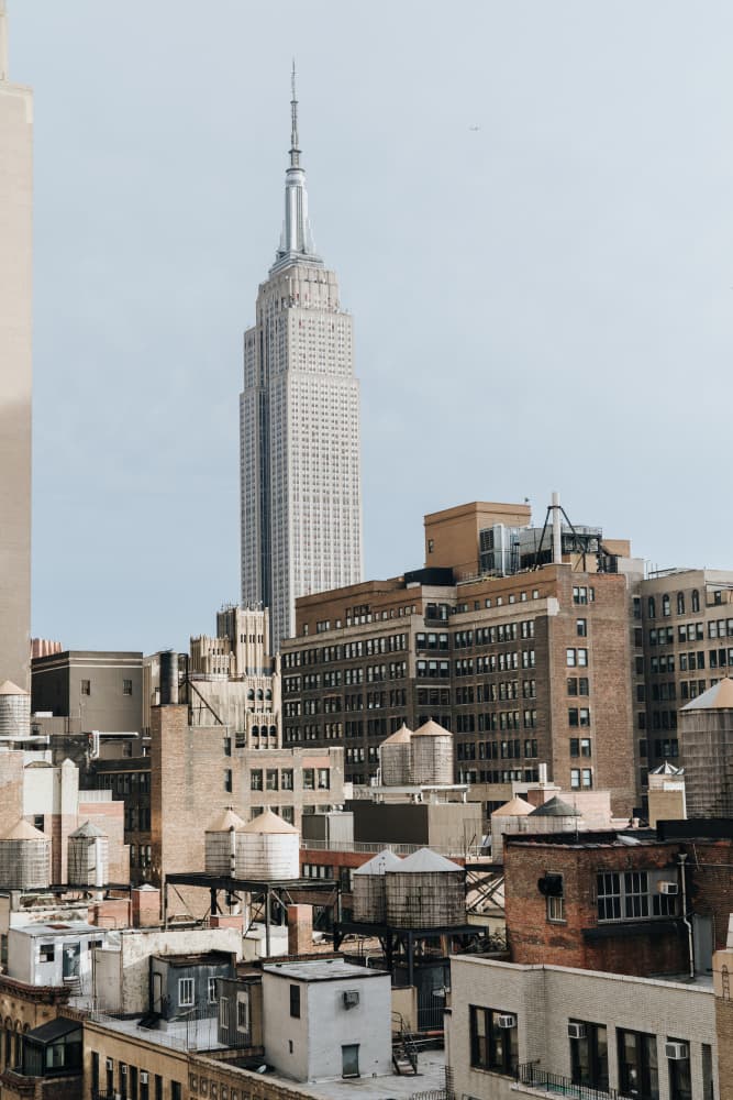 Iconic Empire State Skyline by Amanda Morie — canvas wall art