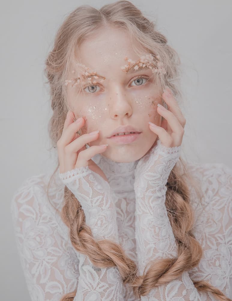 Ethereal Braided Portrait by Michaela Durisova — canvas wall art