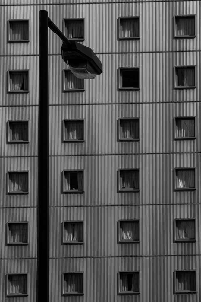 Urban Windows Street Lamp by KAZUTAKA niigata — canvas wall art