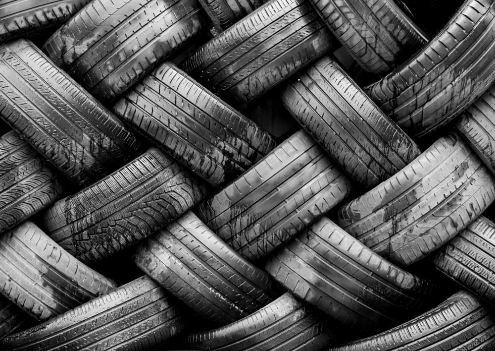 Woven Rubber Tire Pattern by HAN dong hee — canvas wall art
