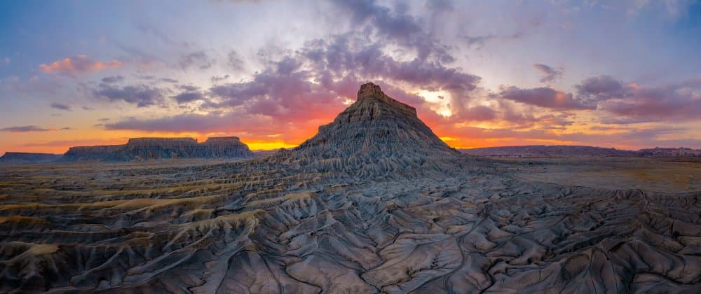 Dramatic Desert Sunset by James Bian — canvas wall art