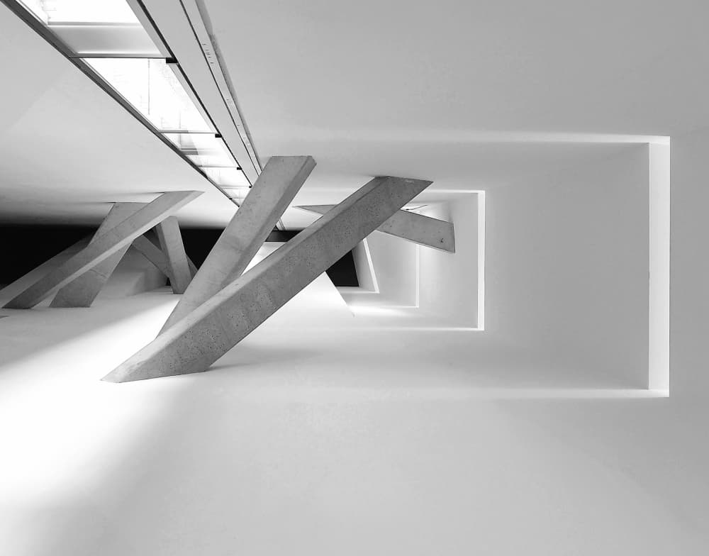 Modern Concrete Geometry by Gerard Jonkman — canvas wall art