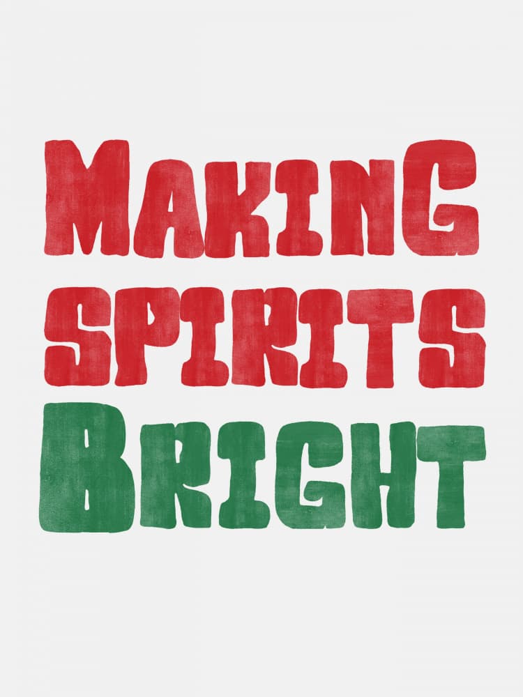 Making Spirits Bright by Jolly and Dash — canvas wall art