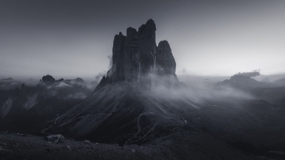Misty Mountain Peaks by Thomas de Franzoni — canvas wall art