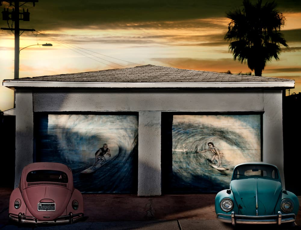 California Surf Garage by LARRY BUTTERWORTH — canvas wall art