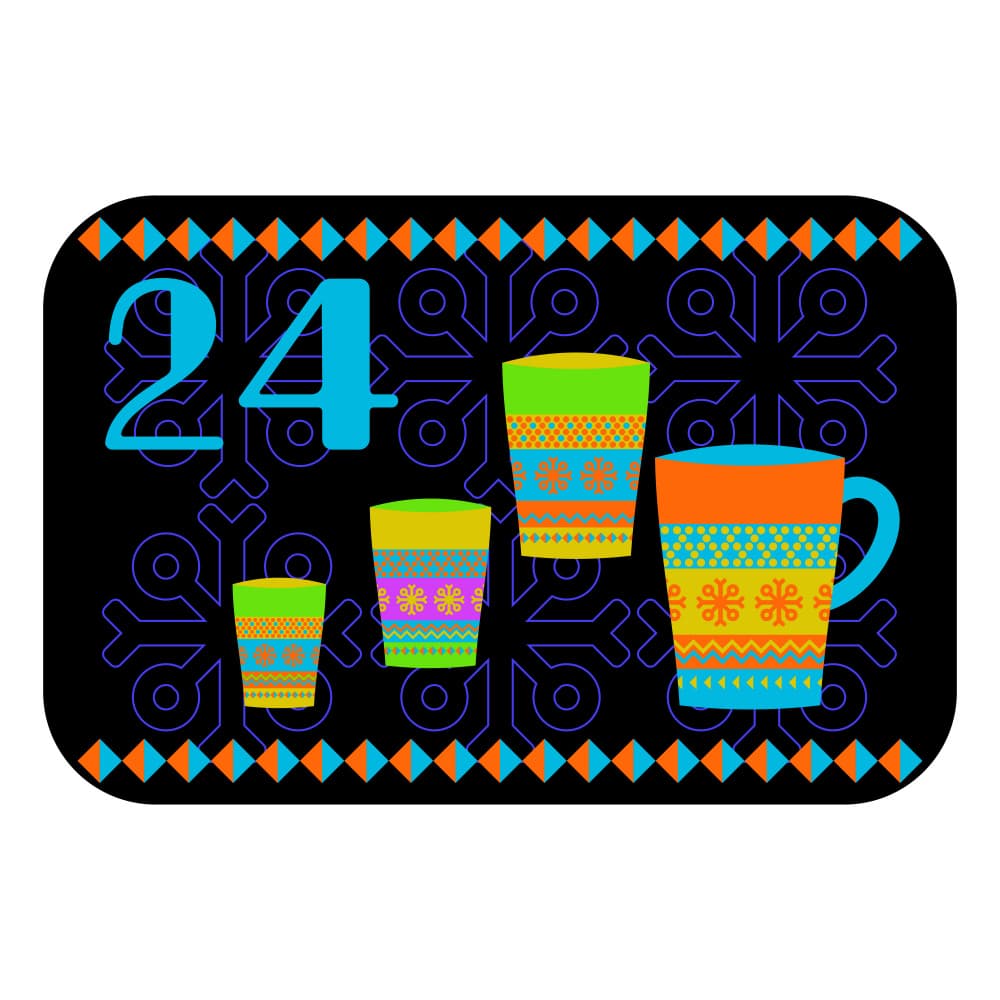 Cozy Holiday 24 Mugs by Marika Barsrsind — canvas wall art