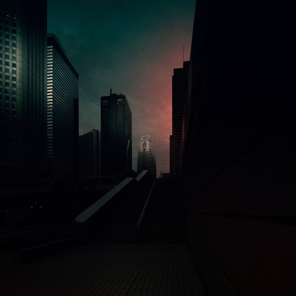 Dramatic City Twilight by Yasuhiro Takachi — canvas wall art