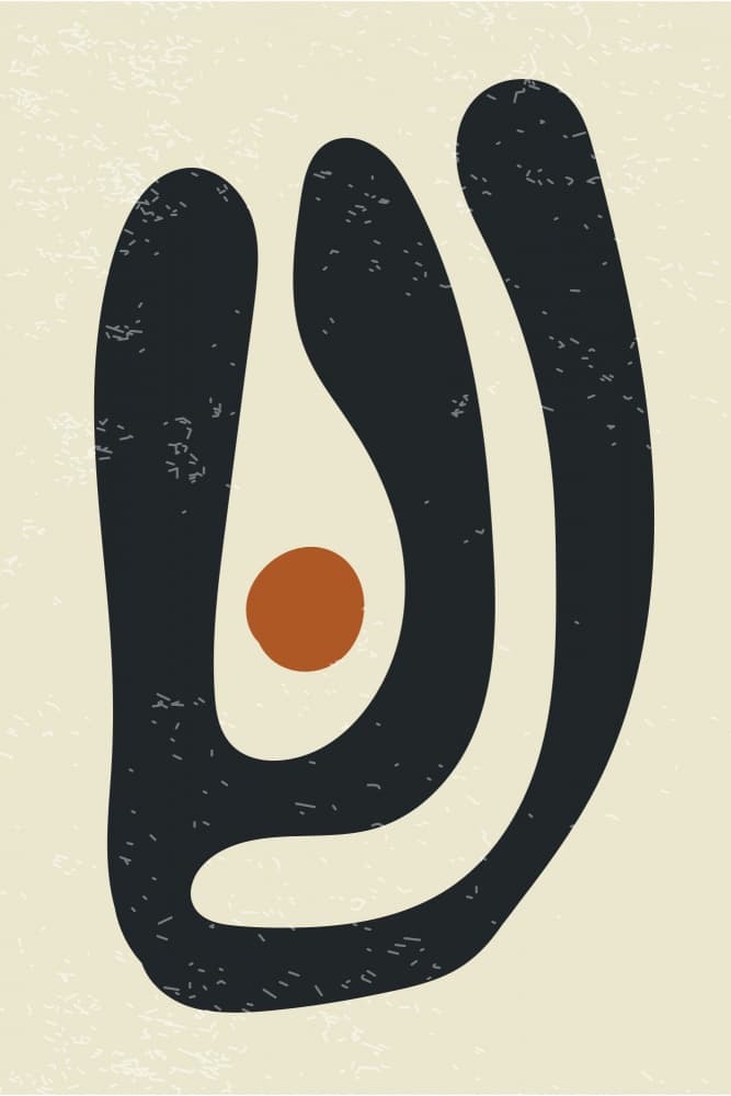 Organic Abstract Shapes by jay stanley — canvas wall art