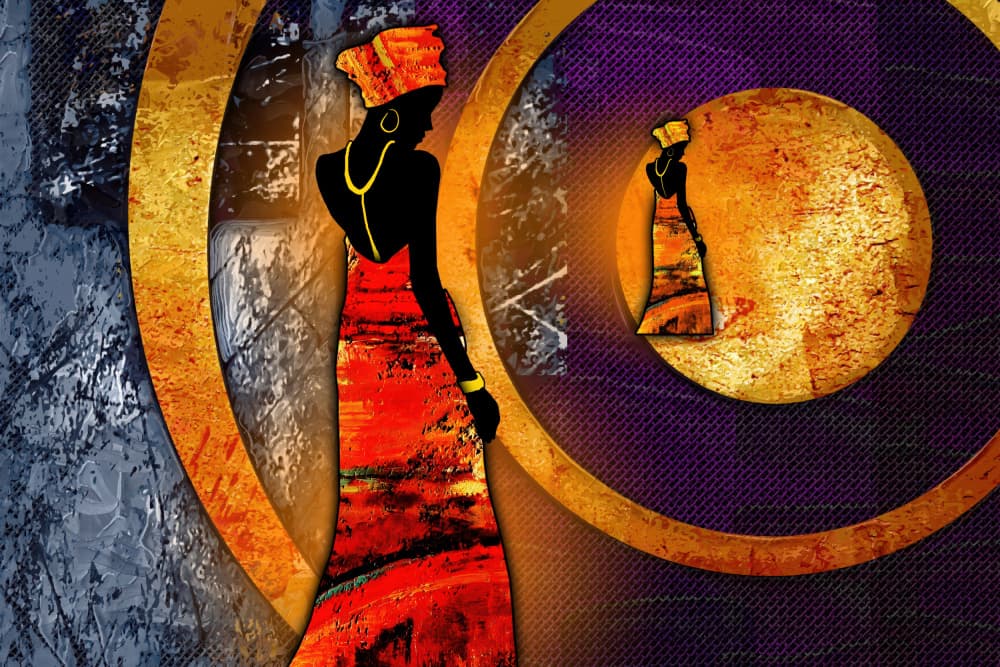Regal African Woman by Rafal Kulik — canvas wall art