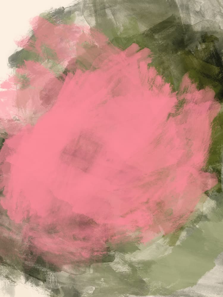 Abstract Rose Bloom by Dina Dankers — canvas wall art