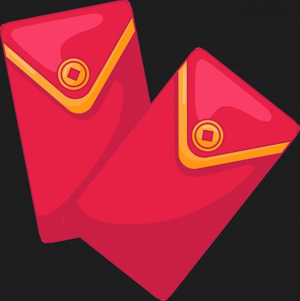 Red Lucky Envelopes by Marika Barsrsind — canvas wall art