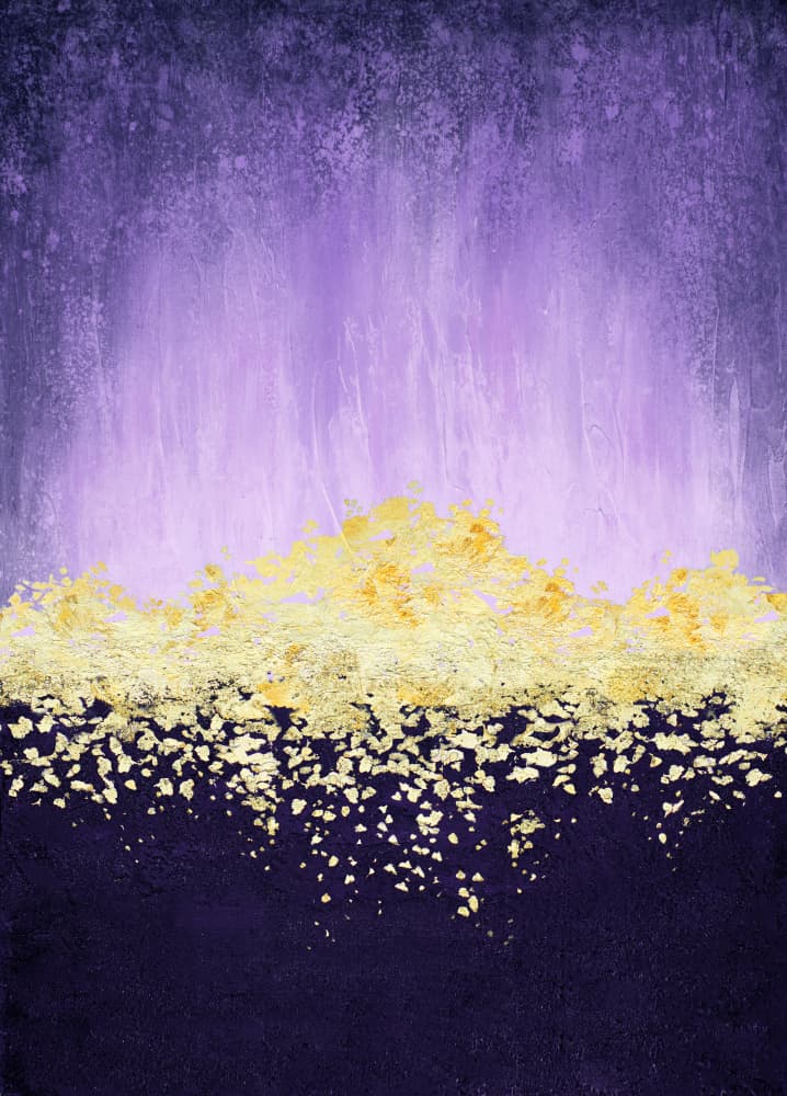 Shimmering Violet Gold by Alyson Storms — canvas wall art