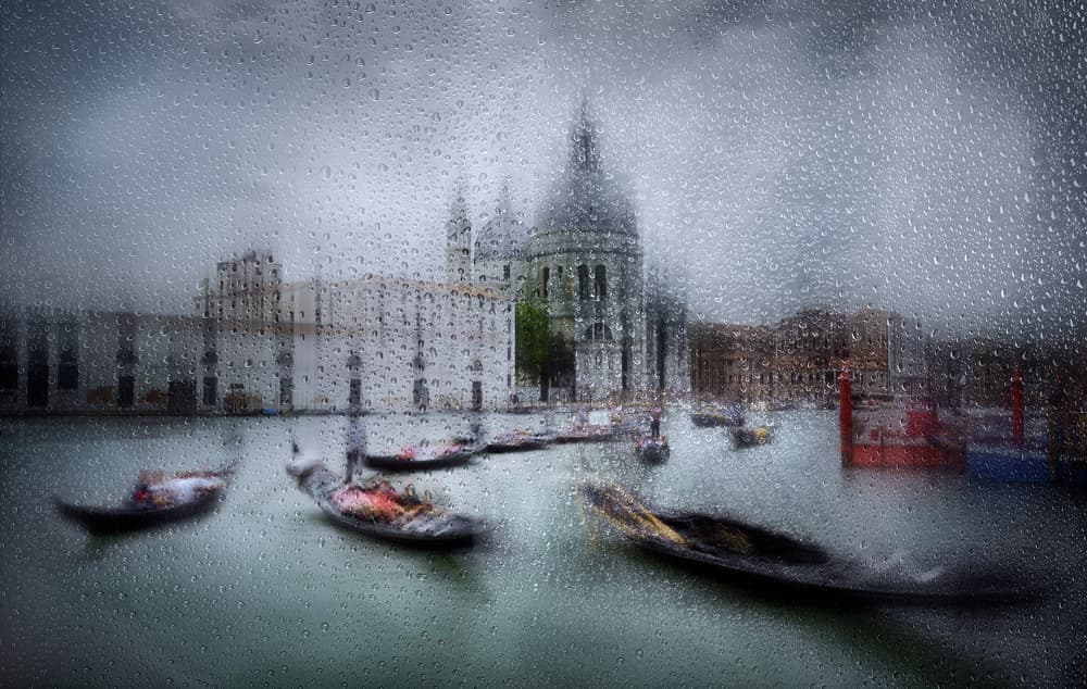 Rainy Venice Grand Canal by Fran Osuna — canvas wall art