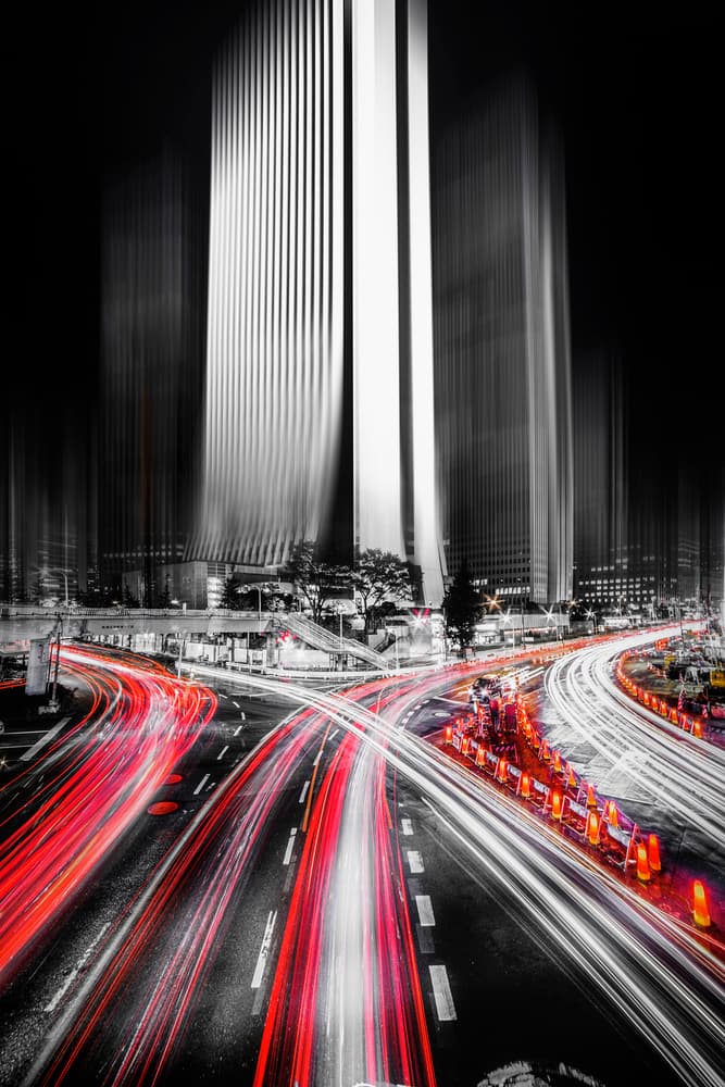 City Night Motion by Takashi Suzuki — canvas wall art